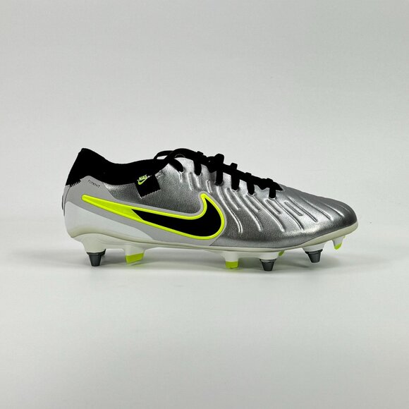 Nike Tiempo Legend 10 Elite SG Pro \'Metallic Silver Volt\' FN7283-001 size 7